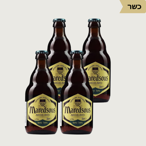 מארז בירה מרדסו טריפל – Maredsous Tripel (4 Bottles) - Kosher - Vinoli